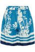 Saint Tropez Rasheda Shorts Vallarta Blue Flower Bouquet