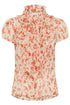 Saint Tropez Lilja Crinkle SS Shirt Seedpearl Valiant Daisy