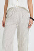 b.young Falakka Crop Trousers Rainy Day Stripe