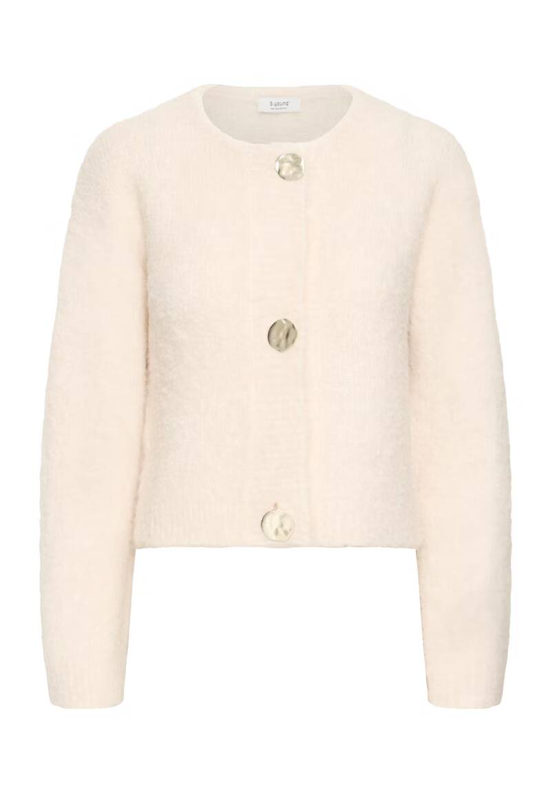 b.young Omanta Cardigan Birch Melange