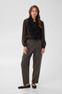 Saint Tropez Lilja Crinkle LS Shirt Black