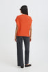 b.young Millers Button Vest Pureed Pumpkin Melange