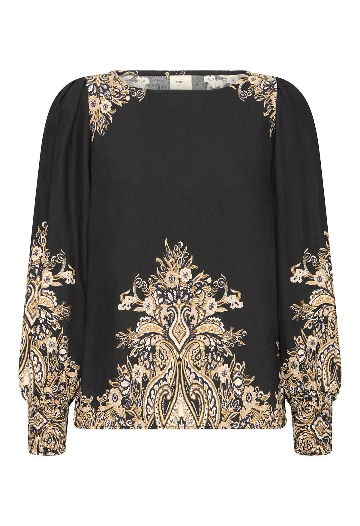 Fansa Adara Blouse Black Paisley