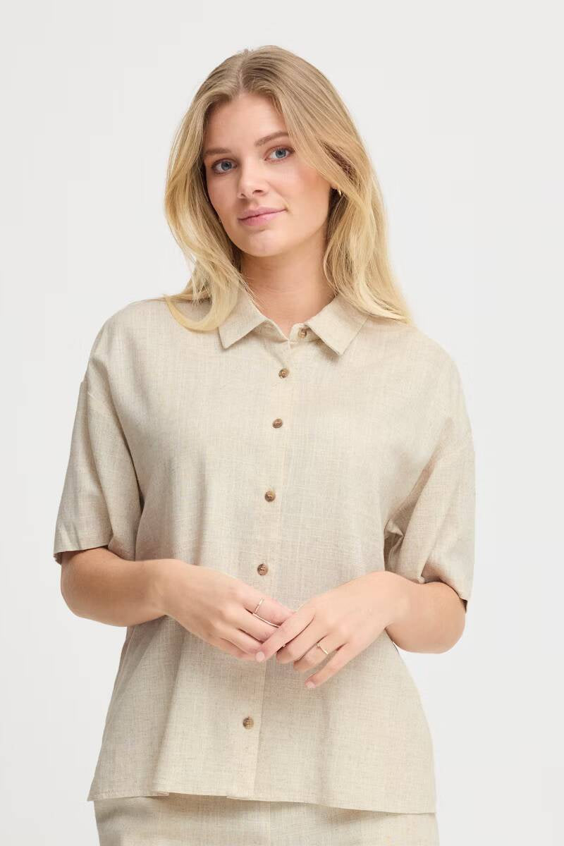 Fransa Juna Shirt Birch Melange