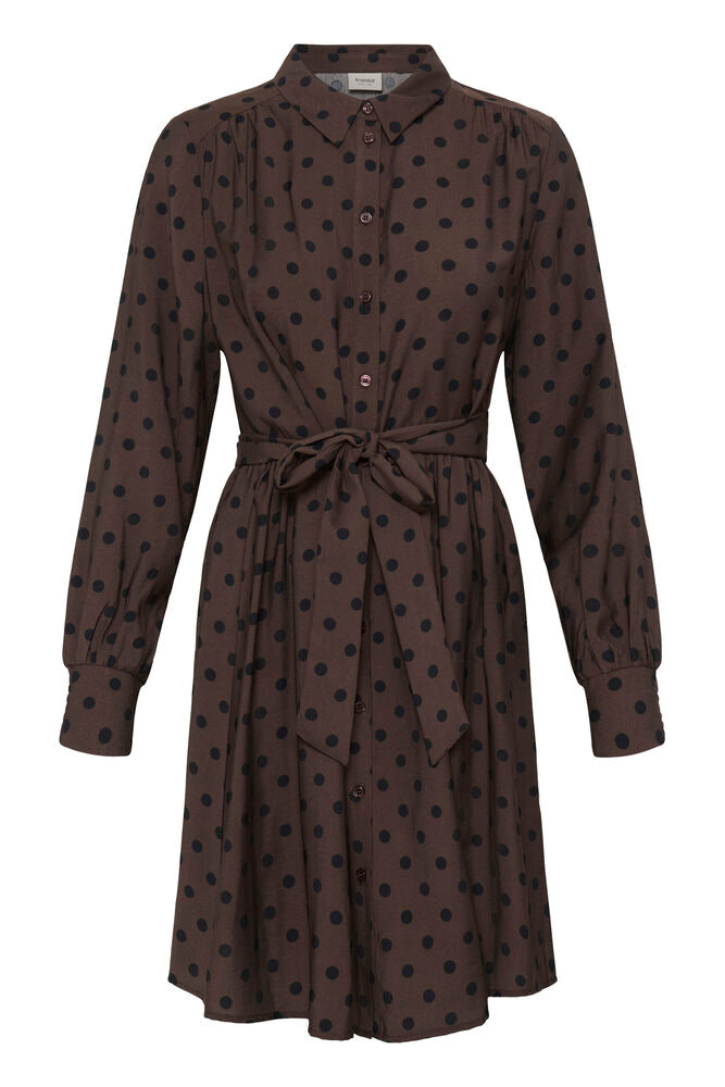 Fransa Adara Dress Hot Fudge Dotty