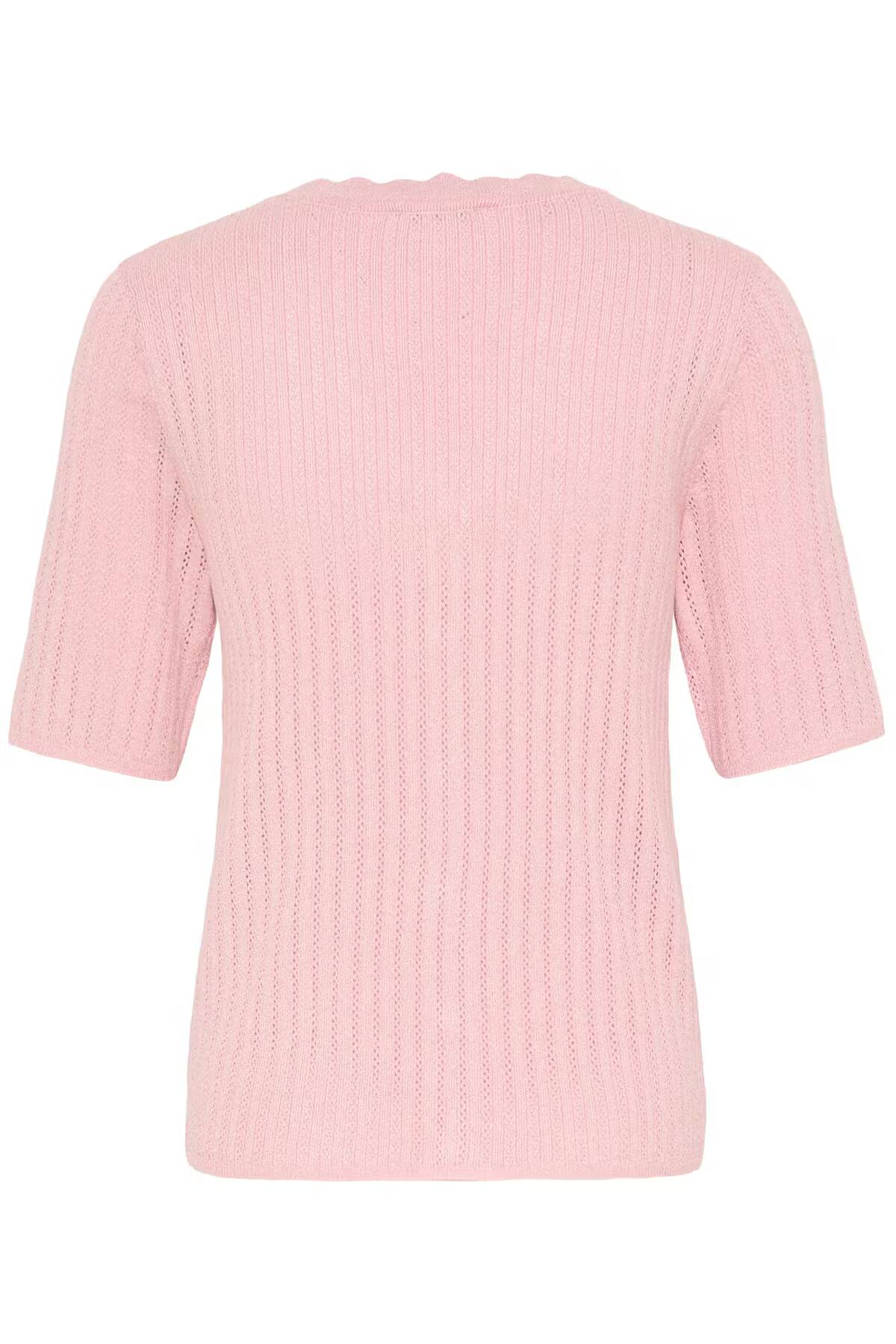 b.young Mobbe Rib Cardigan Parfait Pink
