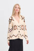 b.young Melpa Cardigan Birch Melange