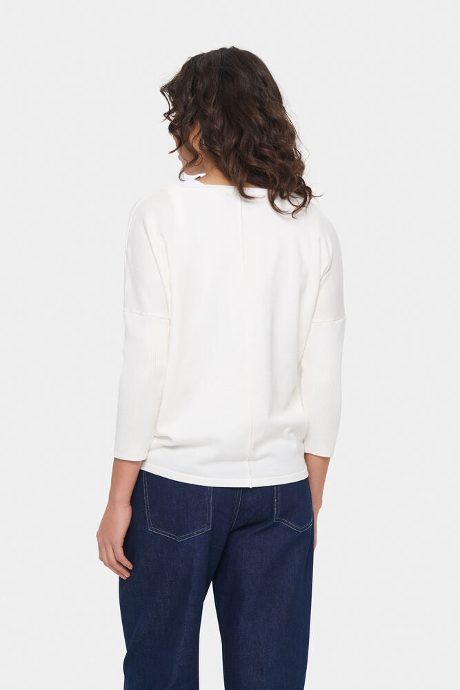 Saint Tropez Mila R-Neck Pullover Ice