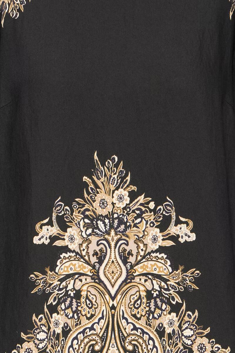 Fansa Adara Blouse Black Paisley