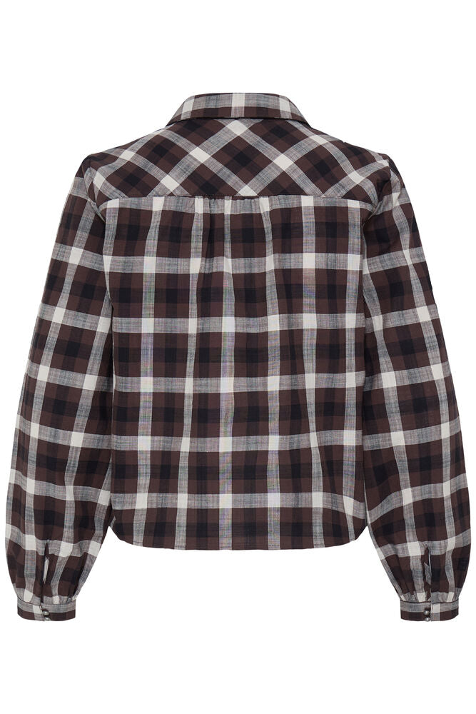b.young Flanny Shirt Java Check