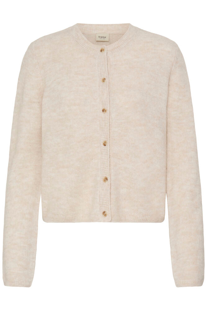 Fransa Ellis Cardigan Oatmeal Melange