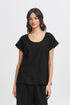 b.young Falakka O-Neck Blouse Ethnic Black Mix