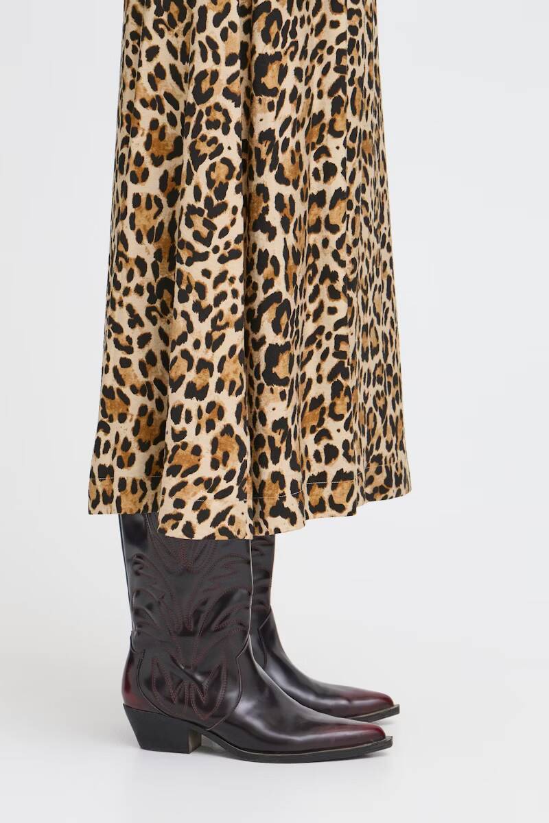 b.young Ihamma Skirt Humus Leopard Mix