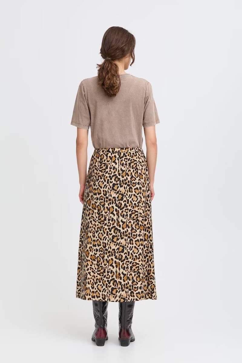 b.young Ihamma Skirt Humus Leopard Mix