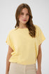 Saint Tropez Mila Round-Neck Short Sleeve Pullover Pineapple Slice Melange