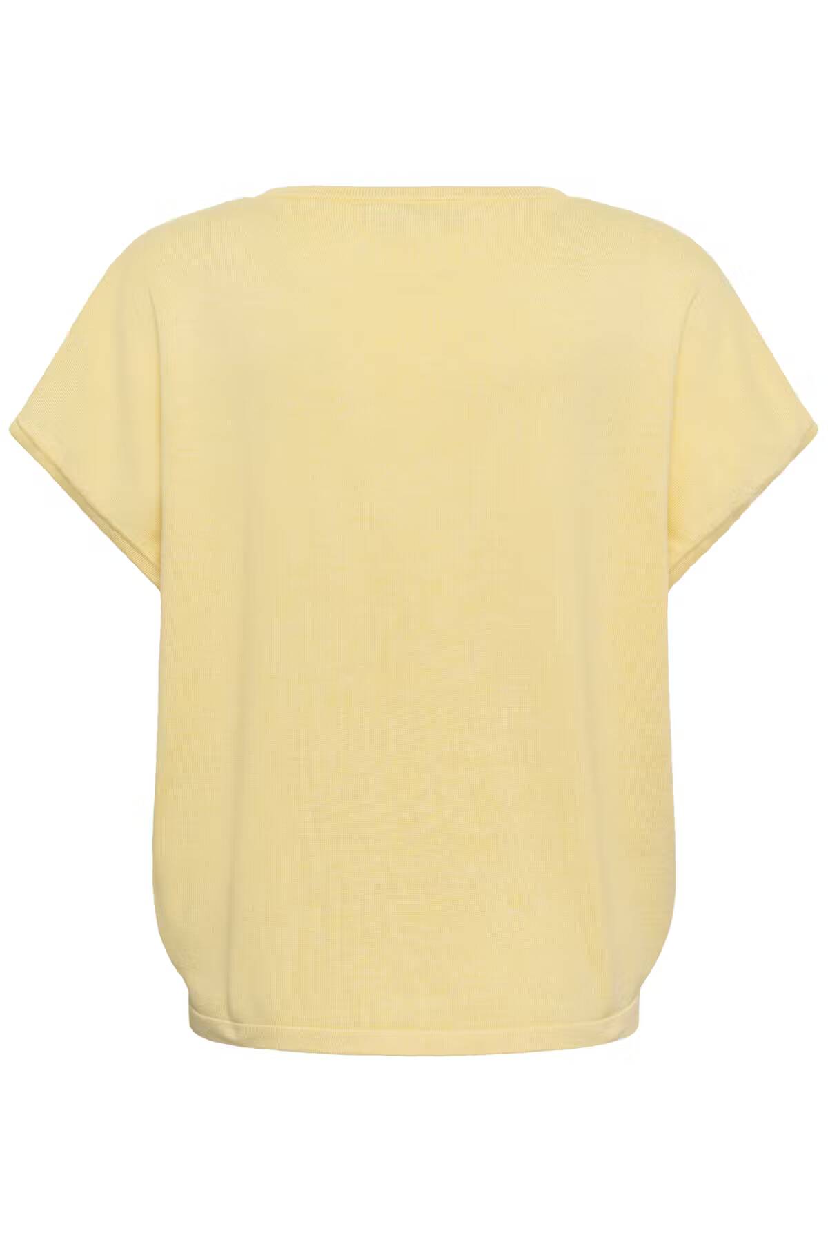 Saint Tropez Mila Round-Neck Short Sleeve Pullover Pineapple Slice Melange