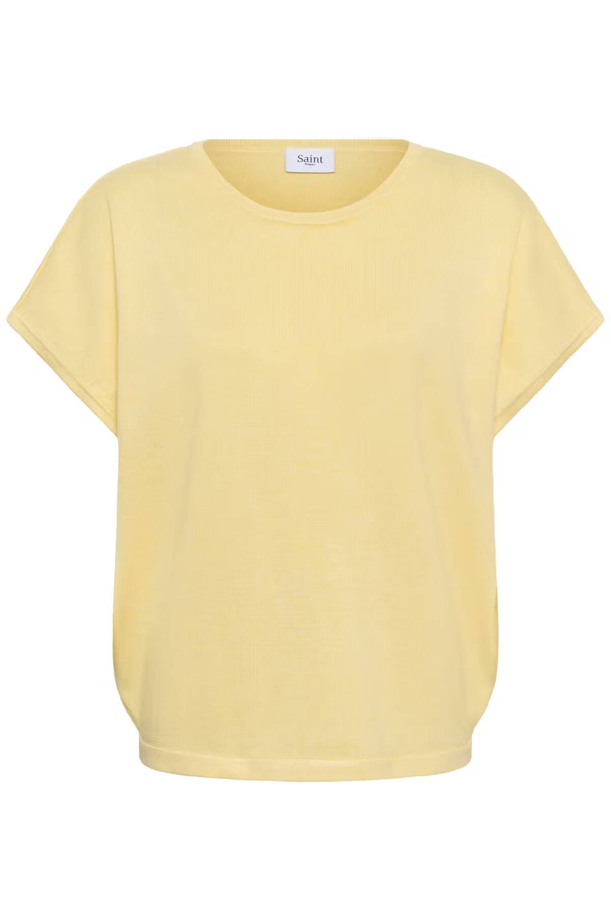 Saint Tropez Mila Round-Neck Short Sleeve Pullover Pineapple Slice Melange