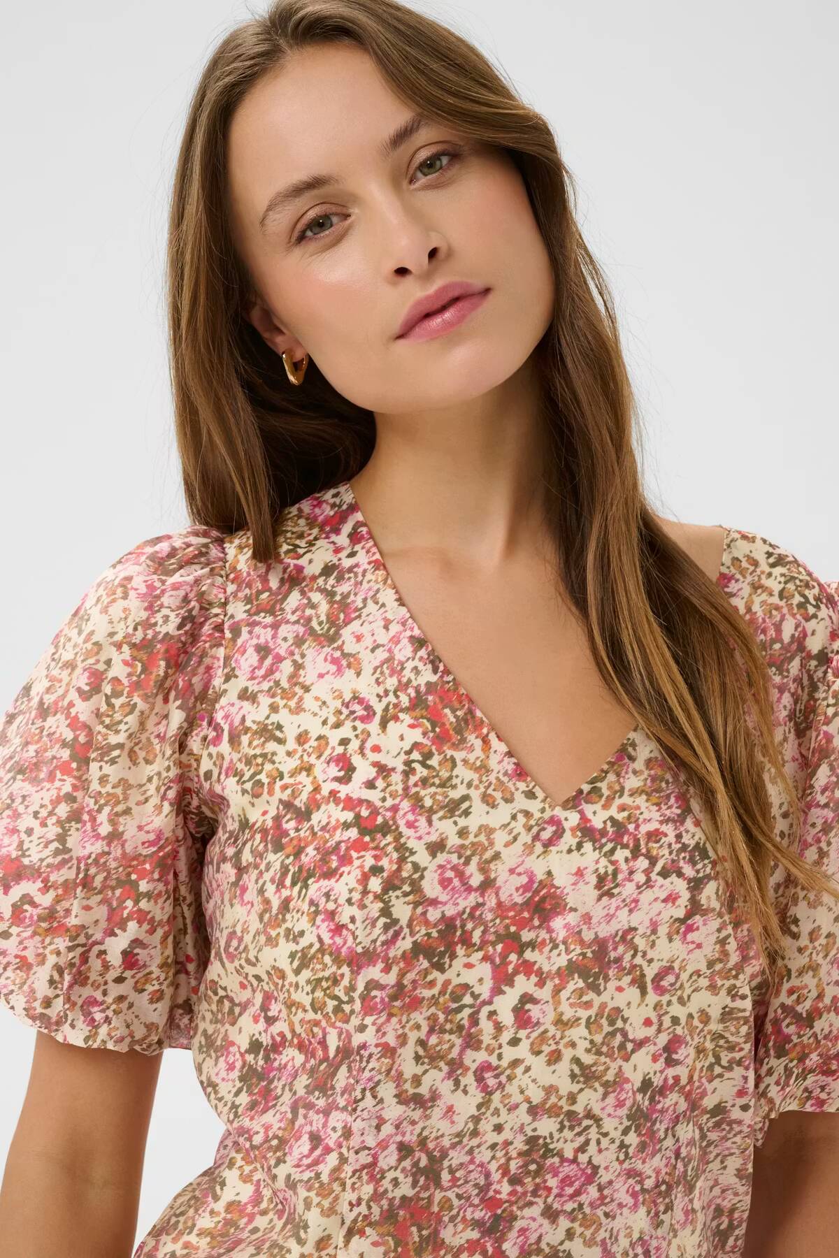 Saint Tropez Rainie Blouse Ballerina Brushed Blooms