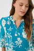 Saint Tropez Rasheda Blouse Vallarta Blue Flower Bouquet