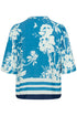 Saint Tropez Rasheda Blouse Vallarta Blue Flower Bouquet