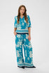 Saint Tropez Rasheda Blouse Vallarta Blue Flower Bouquet