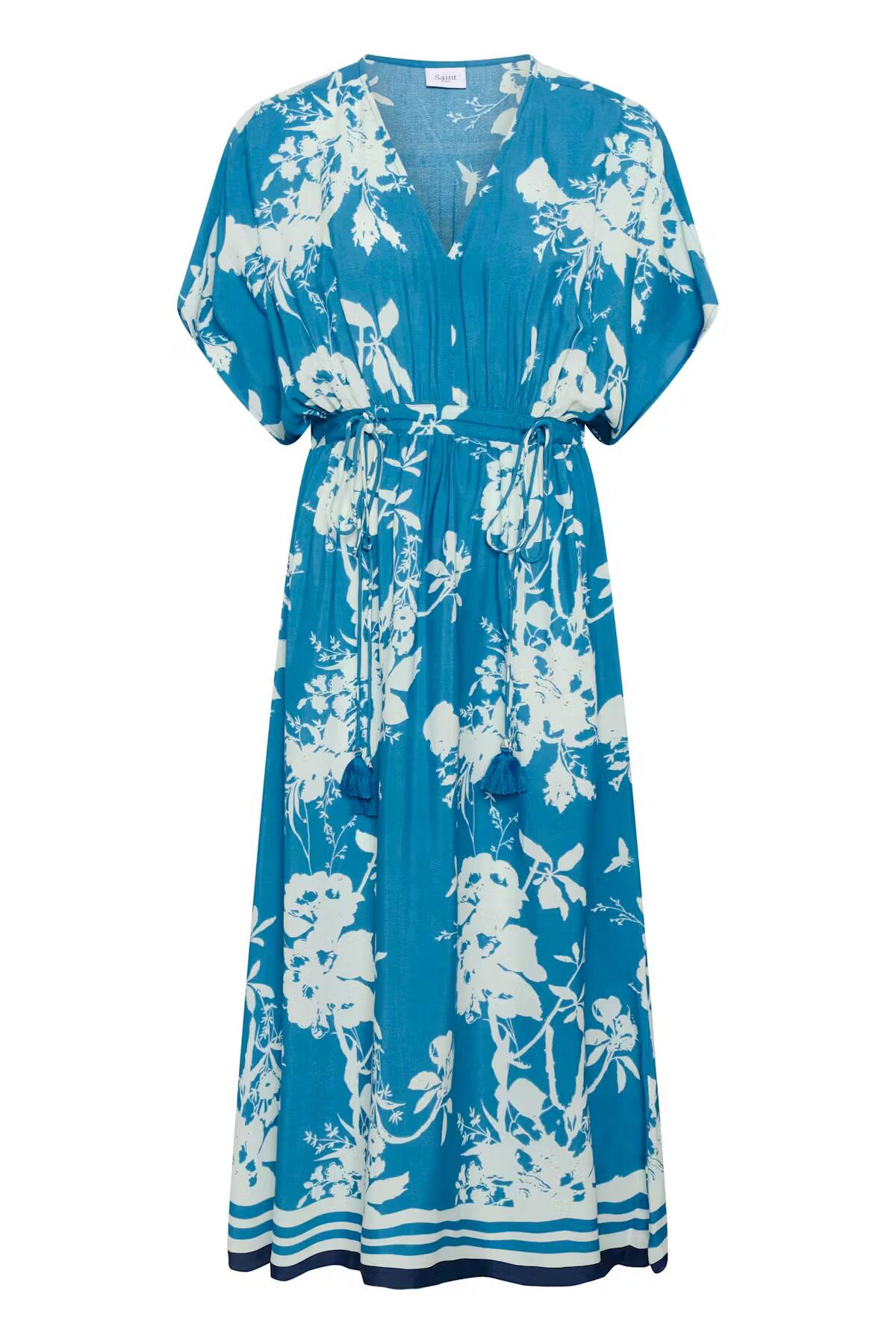 Saint Tropez Rasheda Dress Vallarta Blue Flower Bouquet