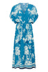 Saint Tropez Rasheda Dress Vallarta Blue Flower Bouquet