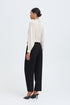 b.young Denoa Barrel Pleat Trousers Meteorite