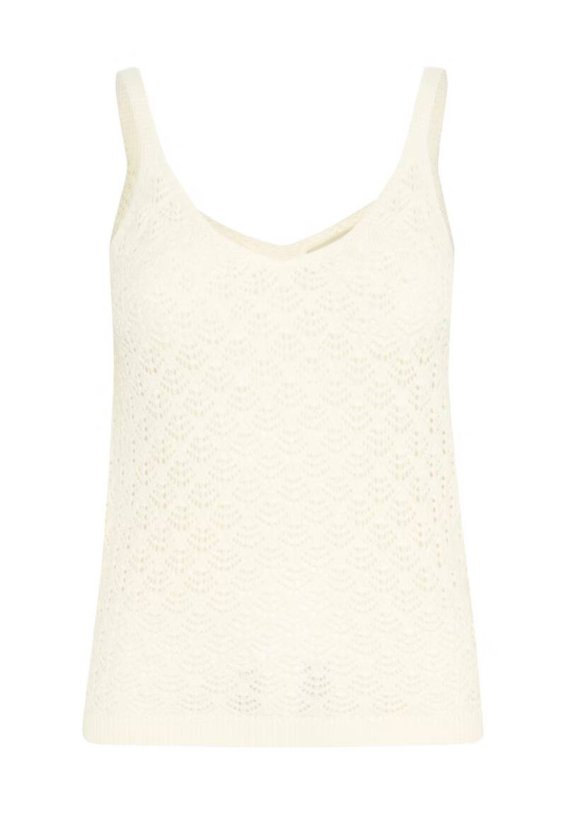 Fransa Oda Top Whisper White