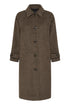 b.young Camio Coat Olive Night Check
