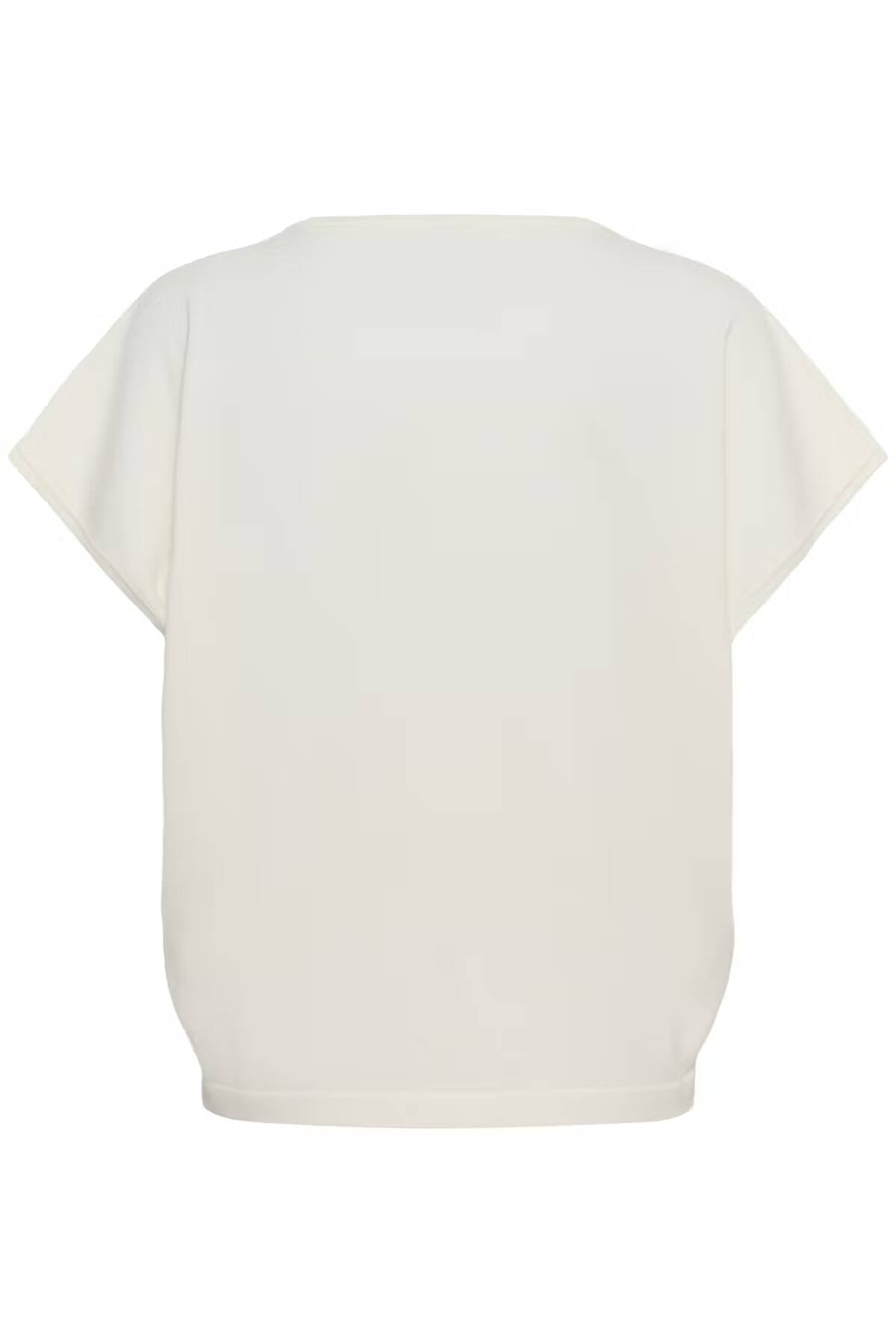 Saint Tropez Mila Round-Neck Short Sleeve Pullover Ice