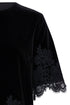 b.young Perlina Lace Hem Blouse Meteorite
