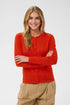 Saint Tropez Mila R-Neck Cardigan Valiant Poppy