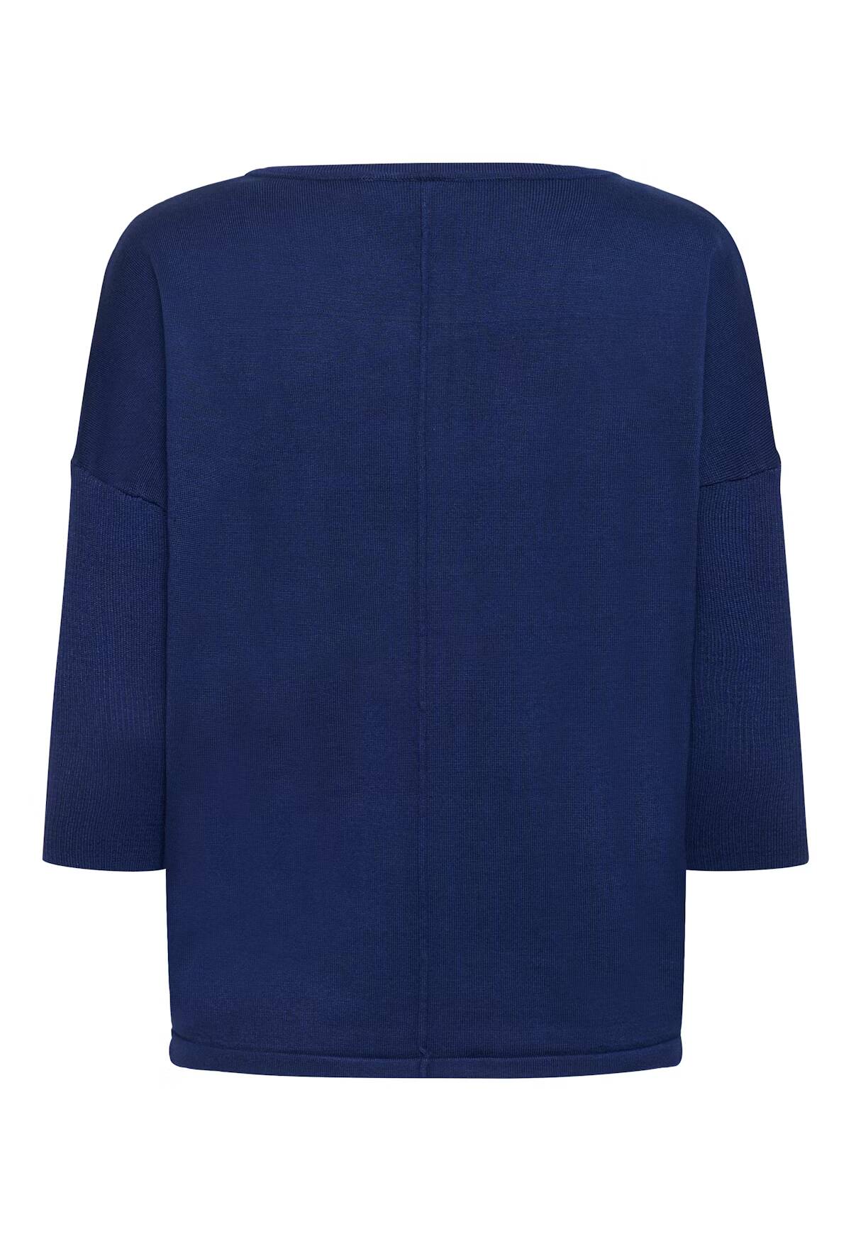 Saint Tropez Mila R-Neck Pullover Navy Peony