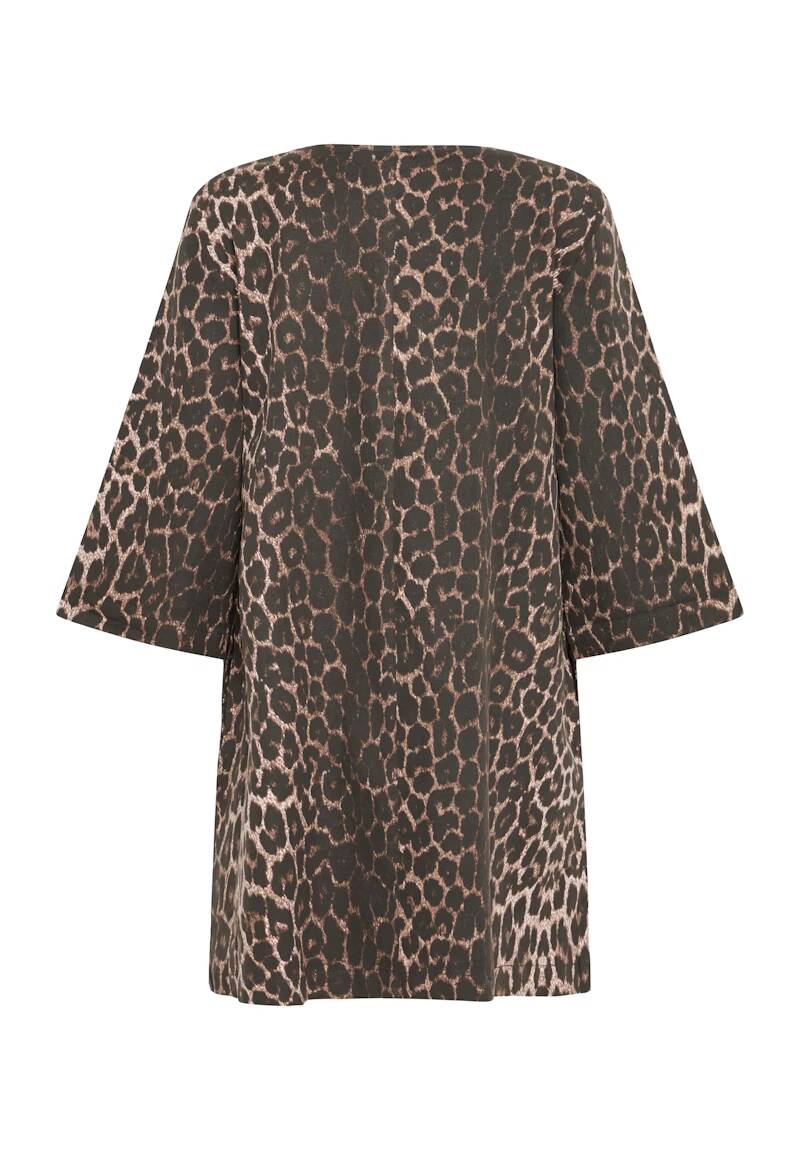 b.young Kenna Dress Denim Leopard Mix