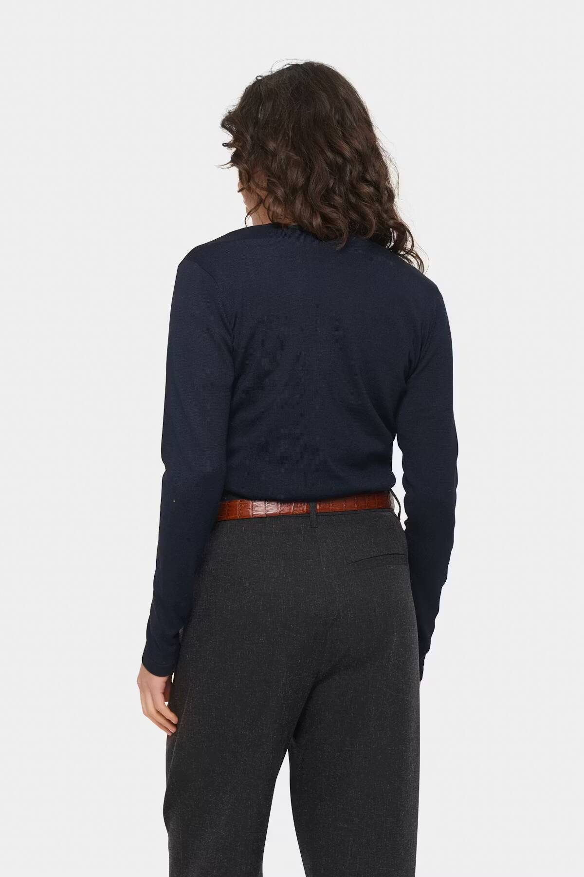 Saint Tropez Mila R-Neck Cardigan Night Sky