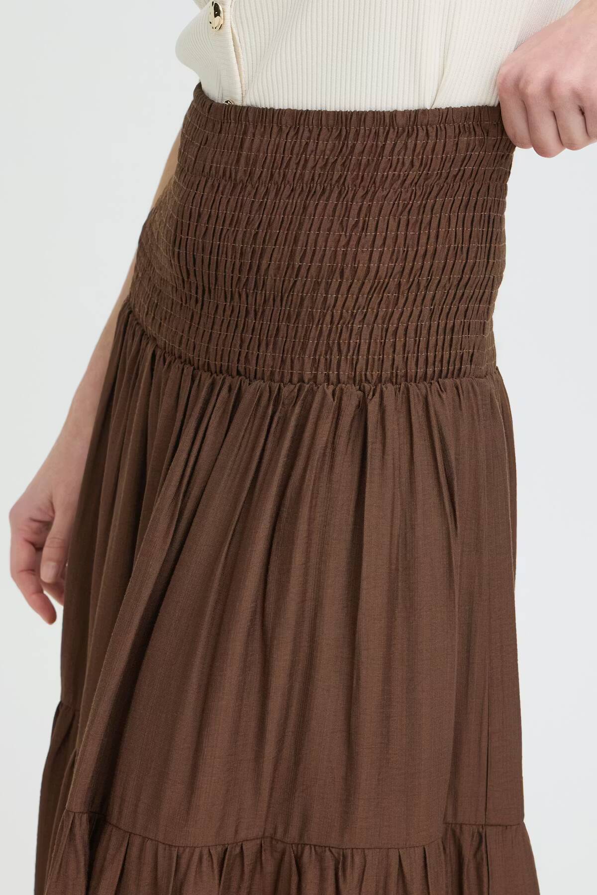 b.young Joannie Smock Skirt French Roast