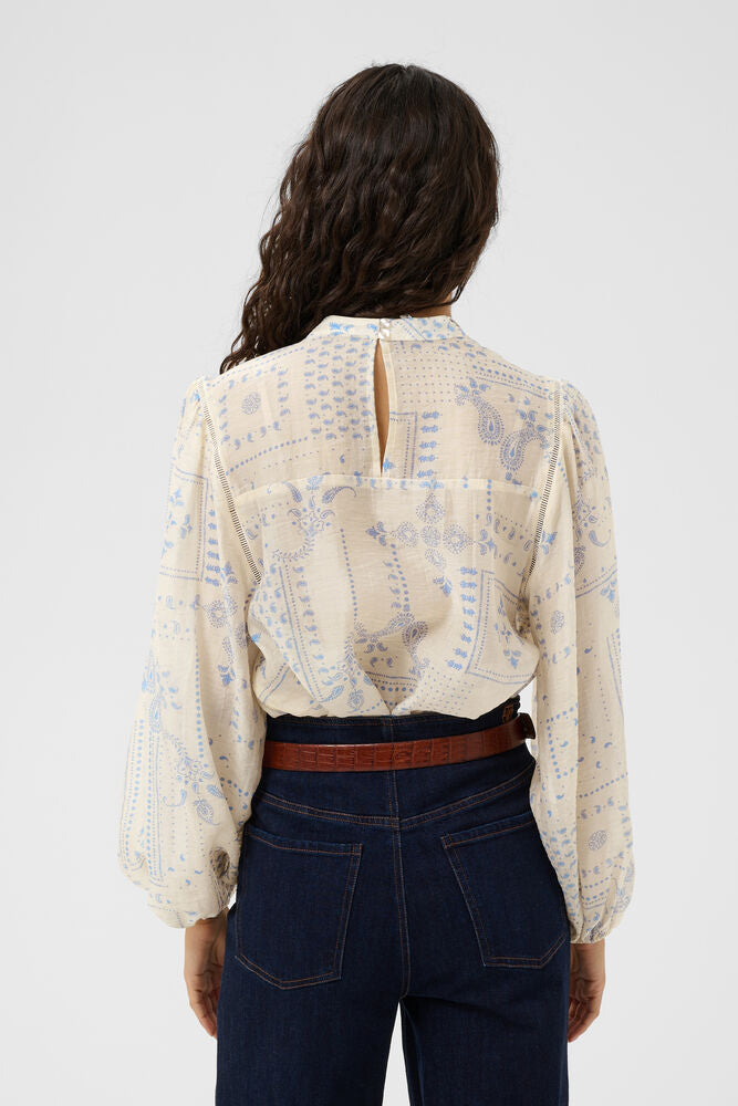 Saint Tropez Sebastiana Blouse Campanula Paisley Mosaic