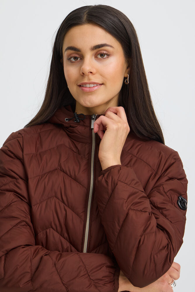 Fransa Padded Jacket Rum Raisin