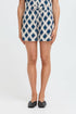 b.young Joella Shorts Ogee Ikat Med Blue