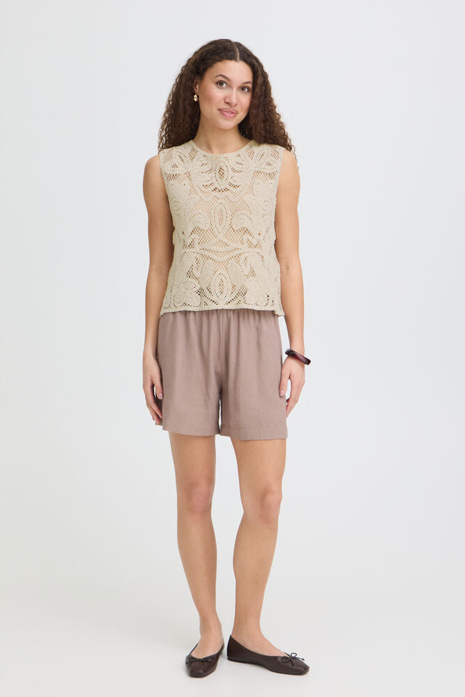 Fransa Prim Top Oatmeal