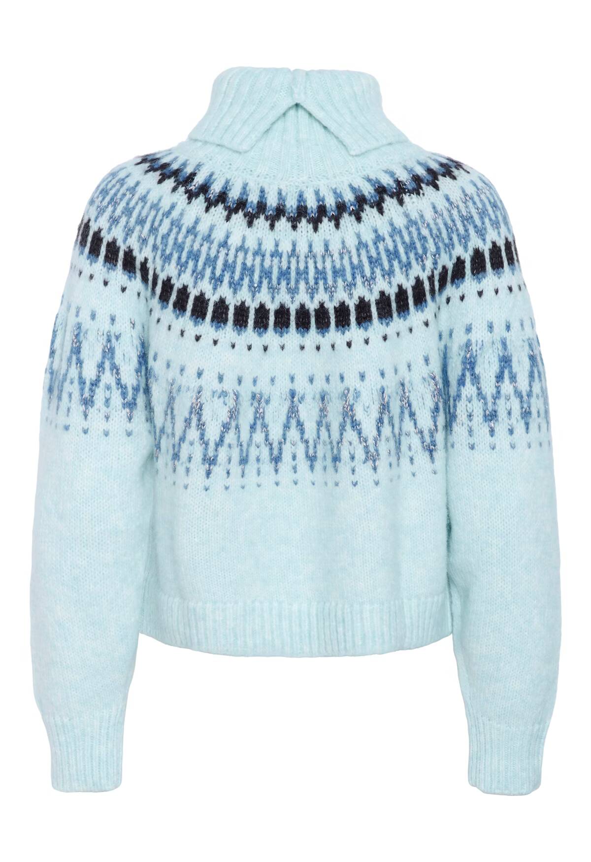 Saint Tropez Megna Rollneck Pullover Starlight Blue Melange