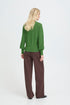 b.young Mmorla Pointelle Jumper Artichoke Green