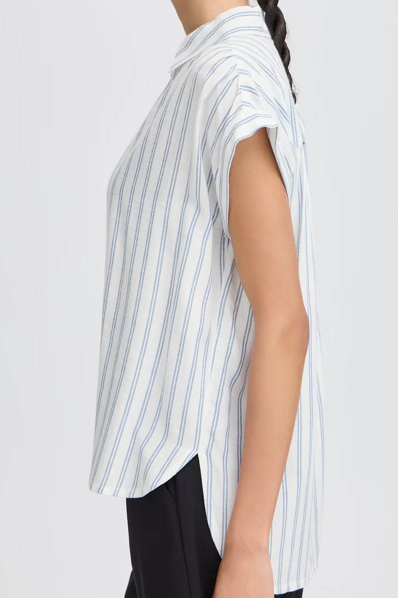 b.young Frigg Shirt Blouse Optical White Mix