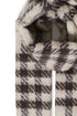 b.young Wynter Scarf Birch/Java Check Scarf