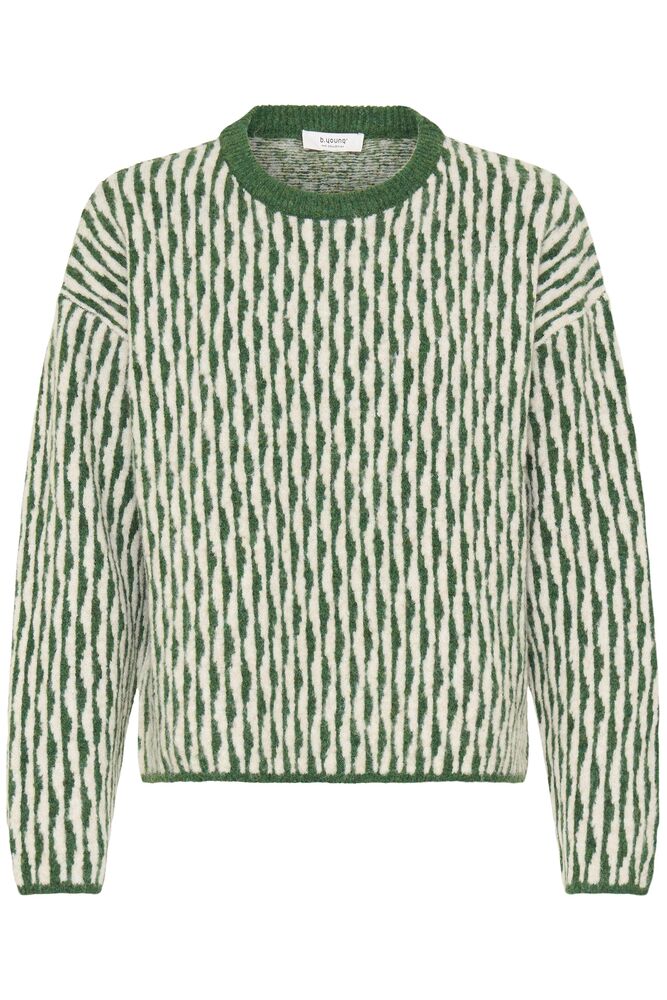 b.young Ojula Jumper Artichoke Green Abstrect