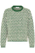 b.young Ojula Jumper Artichoke Green Abstrect