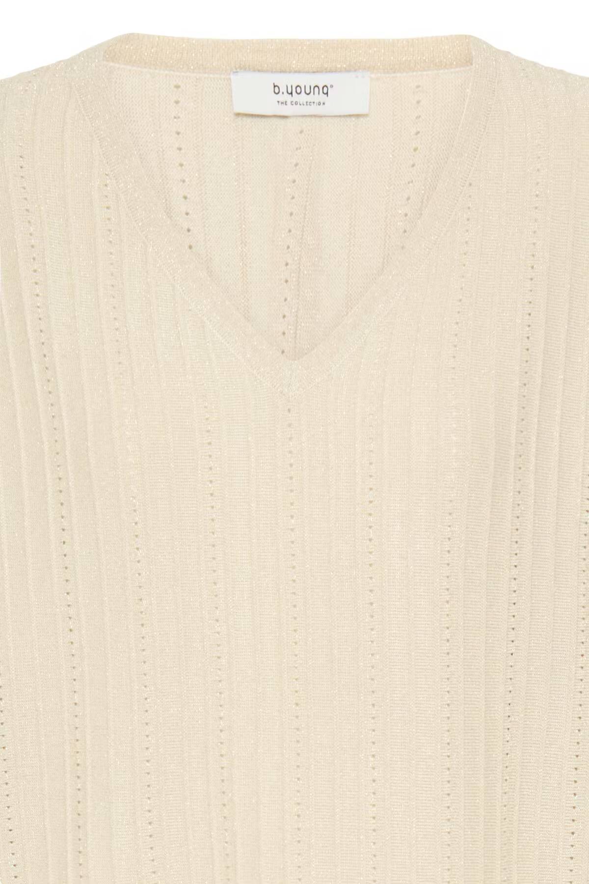 b.young Mobbe V-Neck Jumper Birch