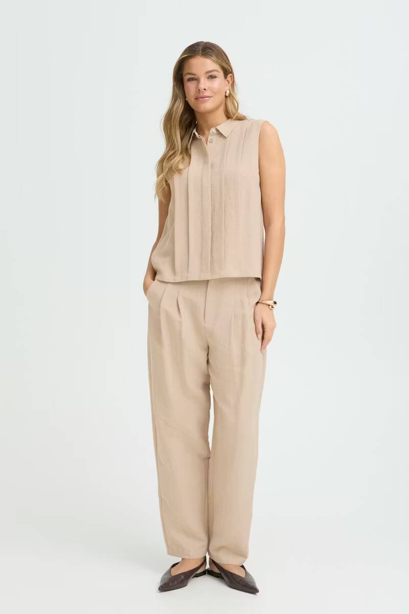 Fransa Adah Trousers Savannah Tan