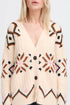 b.young Melpa Cardigan Birch Melange